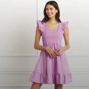 NWT Hill House The Elizabeth Nap Dress Lilac Sky Poplin Sz m medium purple pink